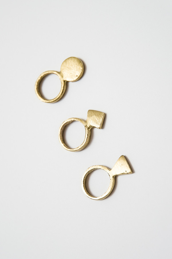 Osei-Duro Geo Ring - Set of 3 Osei-Duro Geo Ring - Set of 3