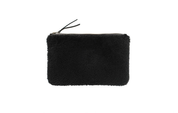 Primecut BLACK SHEEPSKIN CLUTCH Primecut BLACK SHEEPSKIN CLUTCH