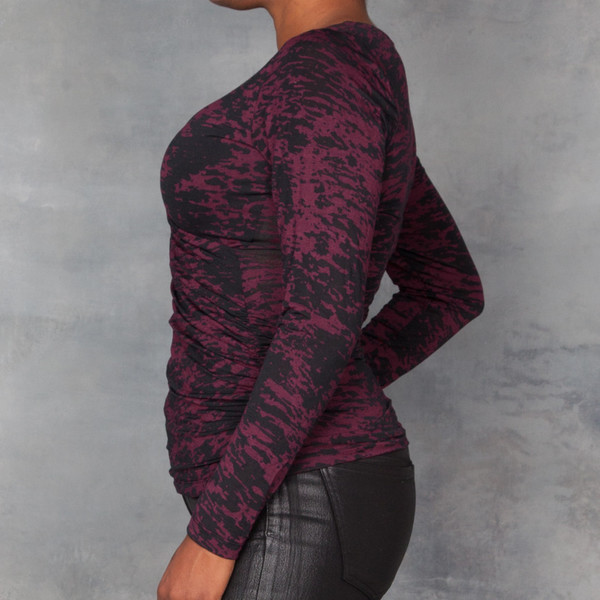 Tart Audrey Burnout Cross Front Long Sleeve Top Tart Audrey Burnout Cross Front Long Sleeve Top