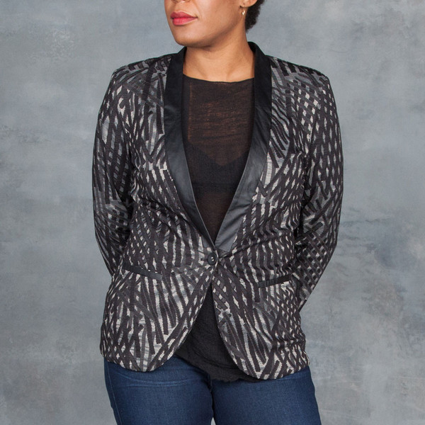 Tart Parker Jacquard Blazer in Black Tart Parker Jacquard Blazer in Black