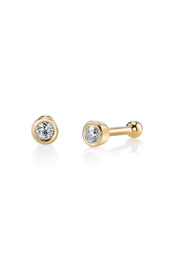 Gabriela Artigas 14k Yellow Gold Bezel Studs Earrings Gabriela Artigas 14k Yellow Gold Bezel Studs Earrings