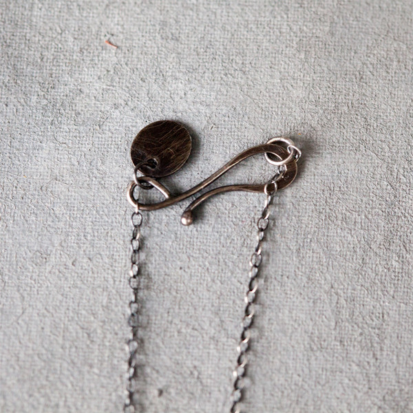 Melissa Joy Manning Heart Pendant Mixed Silver Gold Heart Necklace Melissa Joy Manning Heart Pendant Mixed Silver Gold Heart Necklace