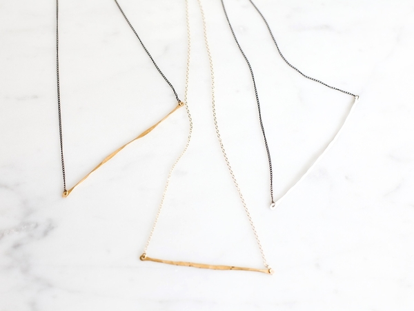Slantt Organic Bar Necklace Slantt Organic Bar Necklace