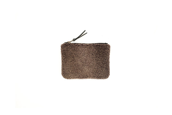 GREY SHEEPSKIN POUCH GREY SHEEPSKIN POUCH
