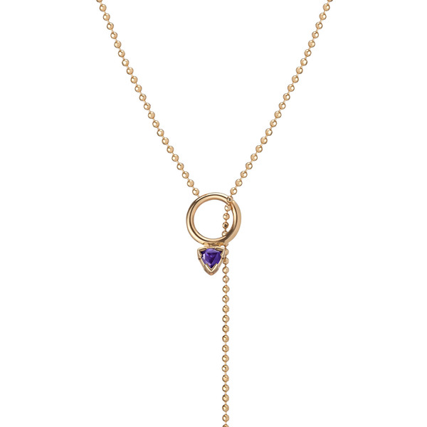 Shahla Karimi 14K Gold Birthstone Lariat Shahla Karimi 14K Gold Birthstone Lariat