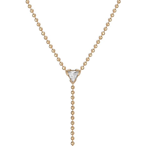 Shahla Karimi 14K Gold Birthstone "Y" Lariat Necklace Shahla Karimi 14K Gold Birthstone "Y" Lariat Necklace