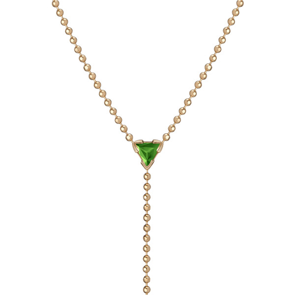 Shahla Karimi 14K Gold Birthstone "Y" Lariat Necklace Shahla Karimi 14K Gold Birthstone "Y" Lariat Necklace