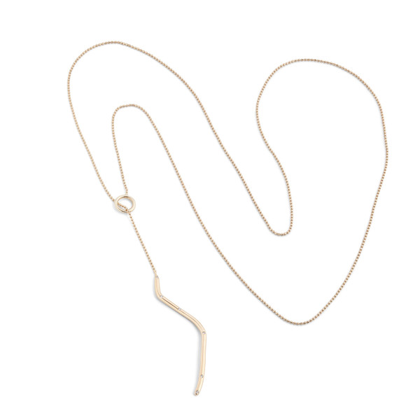 Shahla Karimi 14K Gold Subway Lariat - Central Park to City Hall Shahla Karimi 14K Gold Subway Lariat - Central Park to City Hall