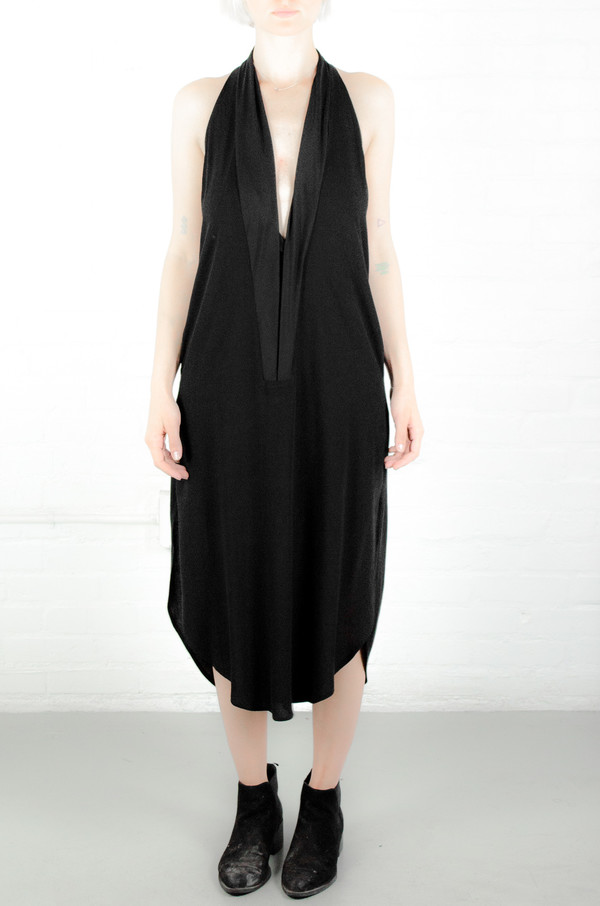 Assembly New York Assembly Black Crepe Shawl Dress Assembly New York Assembly Black Crepe Shawl Dress