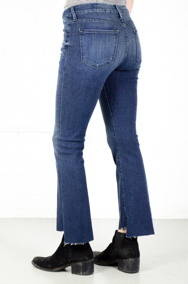 FRAME Denim FRAME 'Le Crop' Mini Boot Raw Stagger in Topsail FRAME Denim FRAME 'Le Crop' Mini Boot Raw Stagger in Topsail