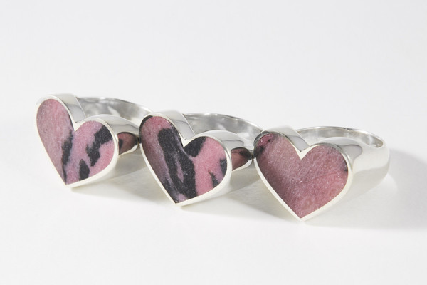 Brooke Candy x Legier Heart Stone Signet Ring Silver Brooke Candy x Legier Heart Stone Signet Ring Silver
