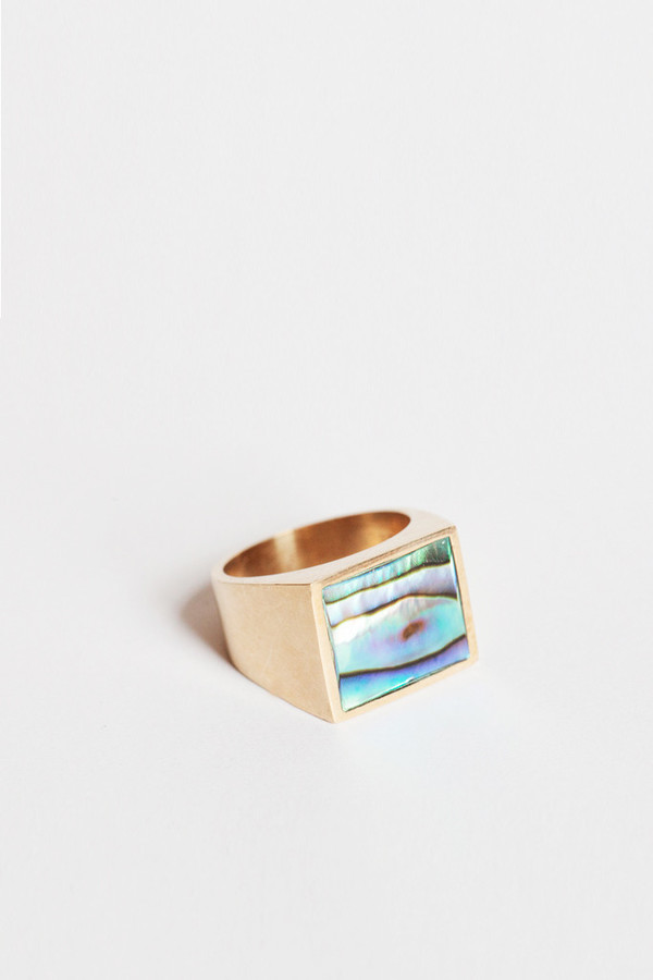 Legier Abalone Signet Ring Legier Abalone Signet Ring