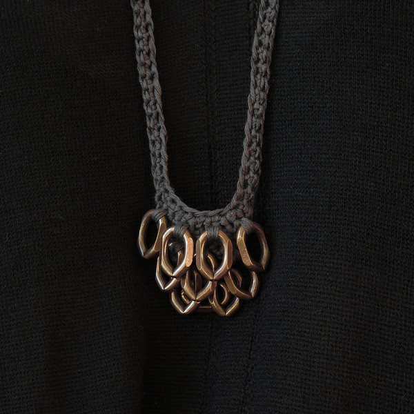 boet charcoal petit artichoke necklace boet charcoal petit artichoke necklace