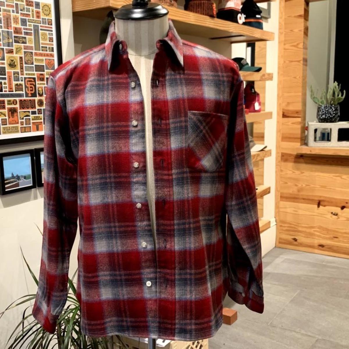 red pendleton shirt