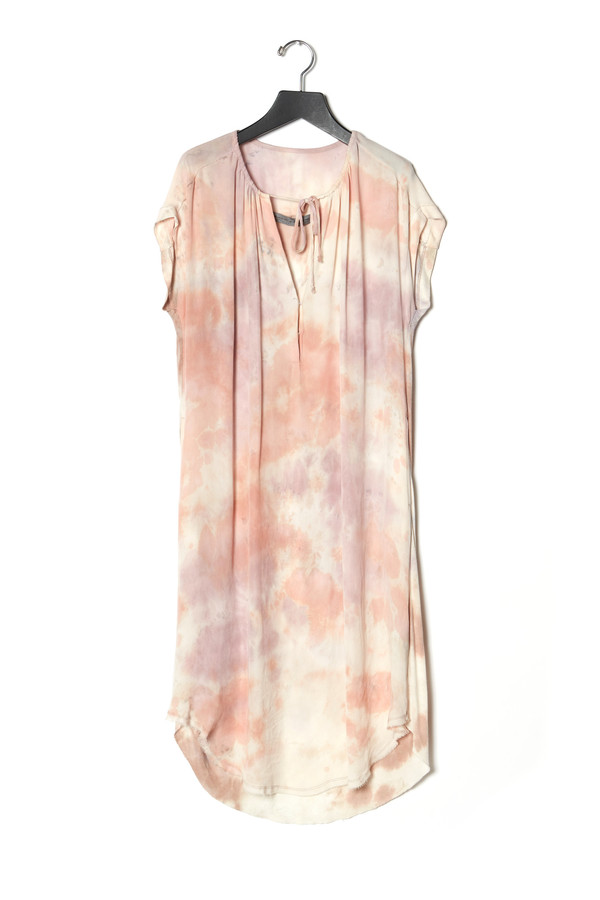 Raquel Allegra Shirred Combo Dress Raquel Allegra Shirred Combo Dress