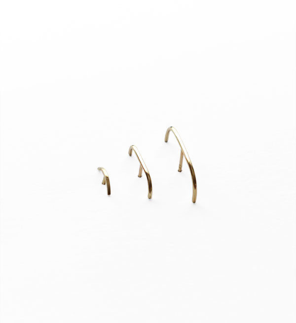 Kathleen Whitaker Gold Stitch Medium Earring Kathleen Whitaker Gold Stitch Medium Earring