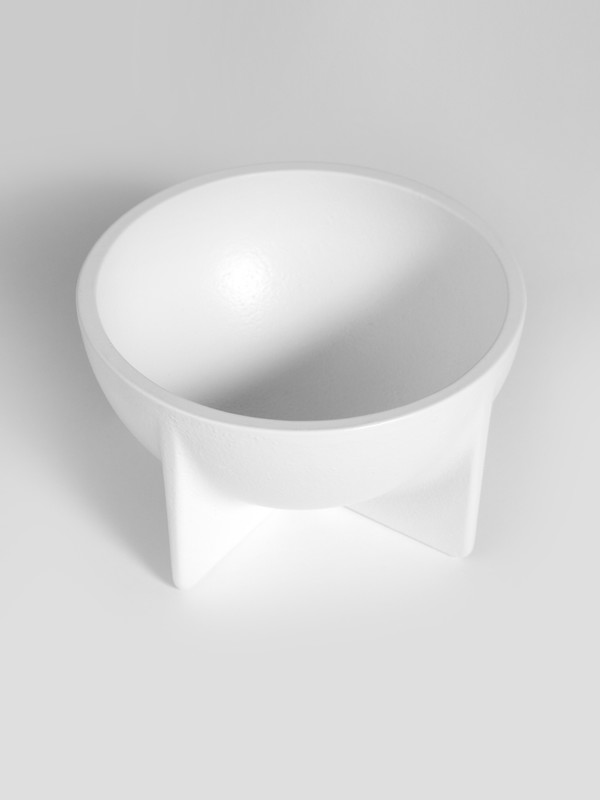 Fort Standard Small Standing Bowl White Fort Standard Small Standing Bowl White