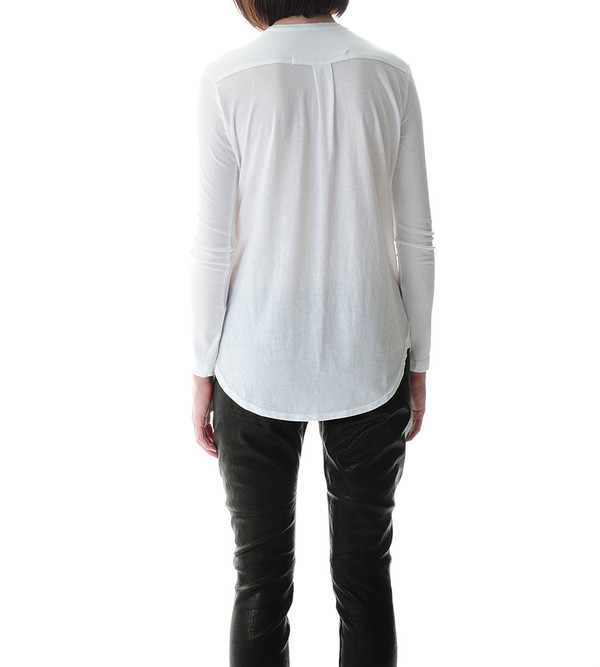 Raquel Allegra Rib Front Henley Raquel Allegra Rib Front Henley