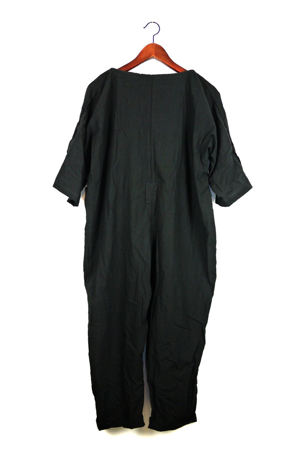 Uzi NYC Black Piped Jumpsuit Uzi NYC Black Piped Jumpsuit