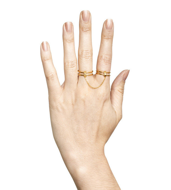 Maria Black Rose Gold Quadruple Ring Maria Black Rose Gold Quadruple Ring