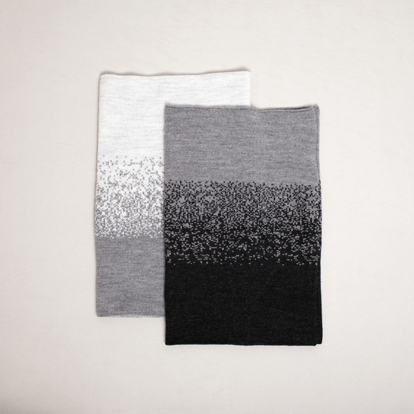 7115 by Szeki Gradient Ring Scarf - Beige + Gray 7115 by Szeki Gradient Ring Scarf - Beige + Gray