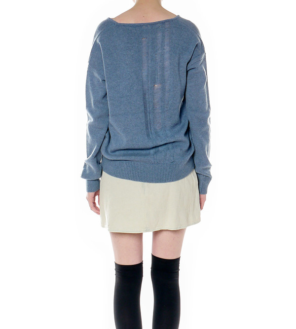 Raquel Allegra Shredded Back Pullover Raquel Allegra Shredded Back Pullover