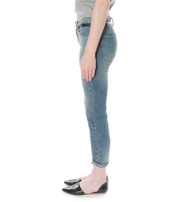 EACH X OTHER Slouchy jeans with leather band EACH X OTHER Slouchy jeans with leather band
