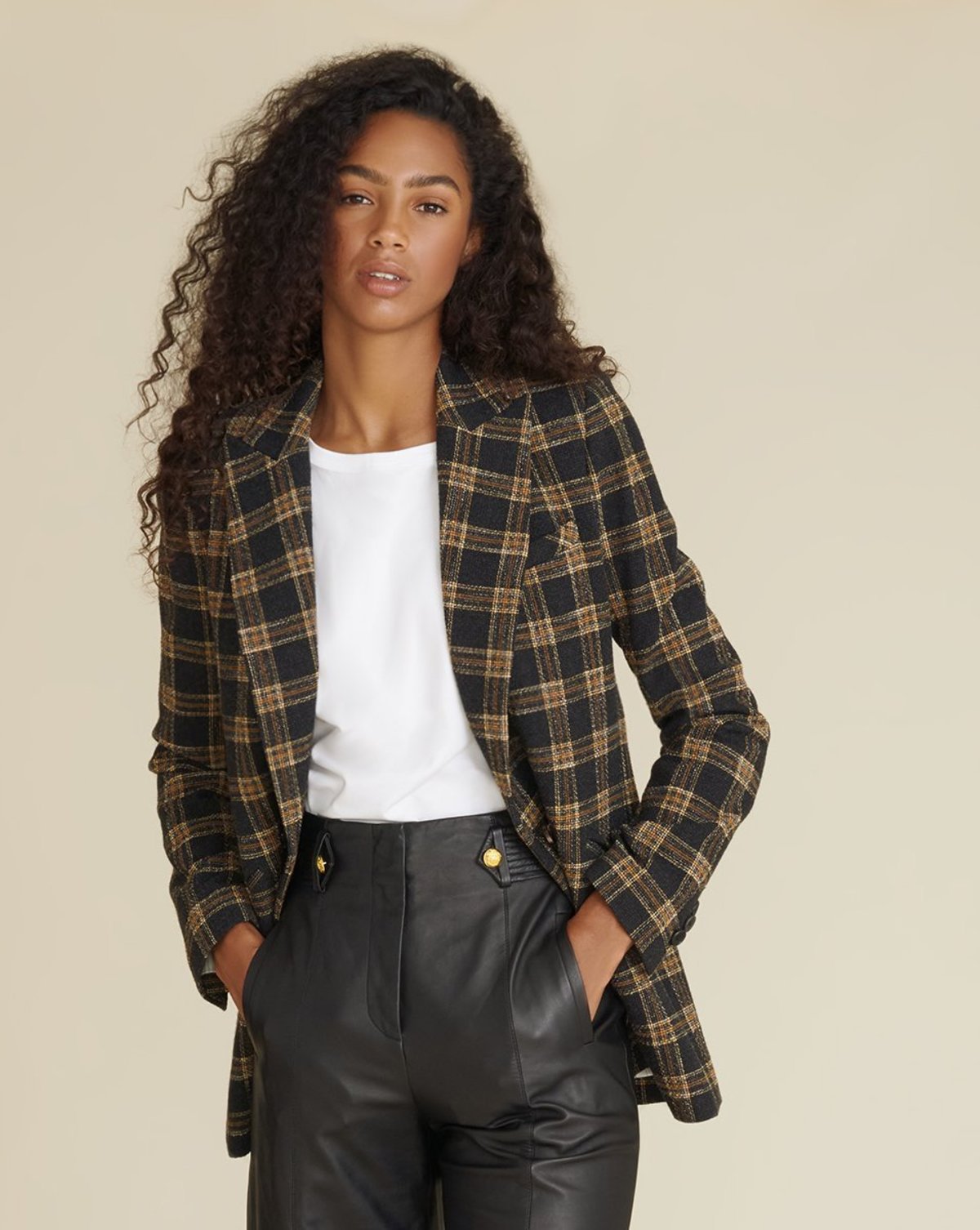 veronica beard plaid jacket