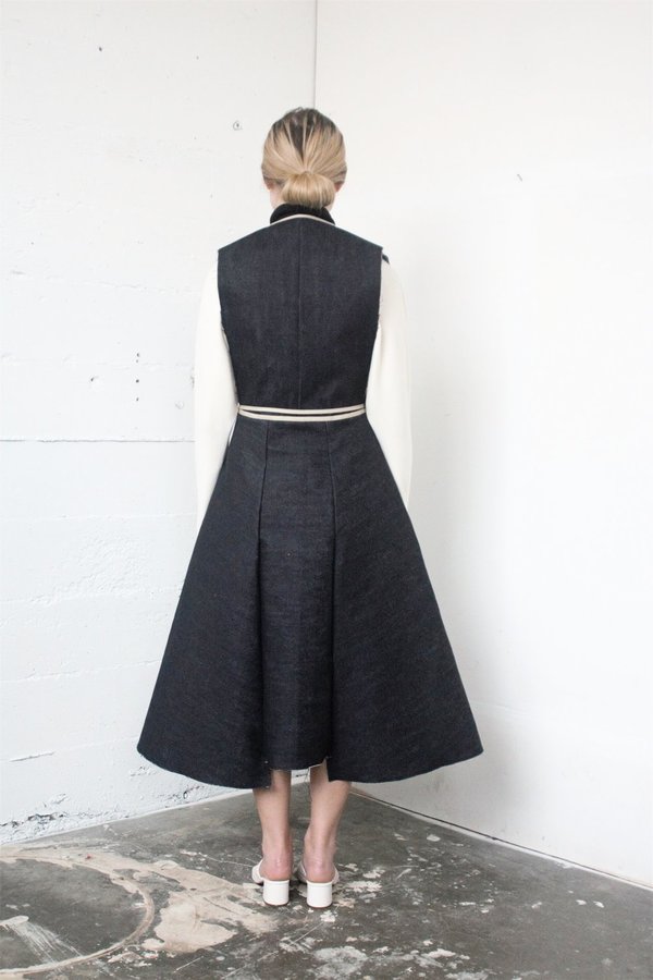 Alexa Stark Dark Denim Wrap Dress Alexa Stark Dark Denim Wrap Dress