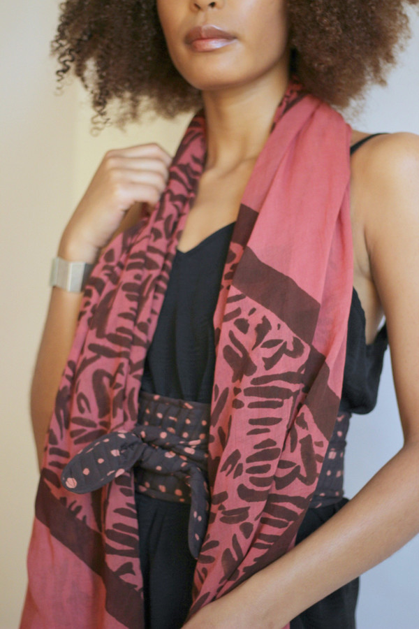 Seek Collective Quilted Obi Belt, portals print Seek Collective Quilted Obi Belt, portals print