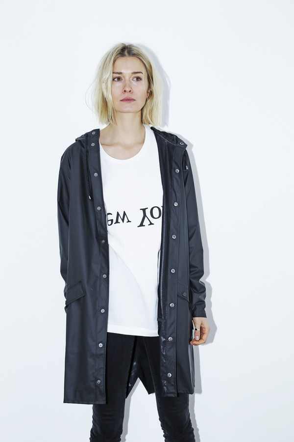 Unisex Rains Hooded Rain Long Jacket Unisex Rains Hooded Rain Long Jacket