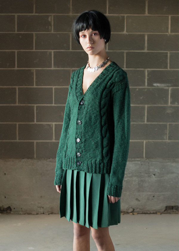 Malorie Urbanovitch Cable Knit Cardigan Malorie Urbanovitch Cable Knit Cardigan