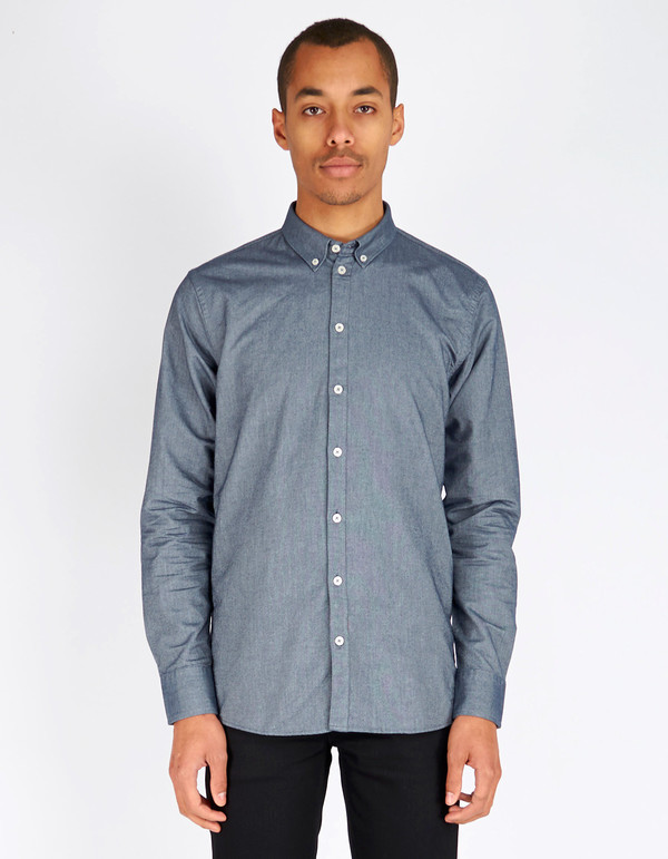 Minimum Chris Shirt Light Navy Minimum Chris Shirt Light Navy