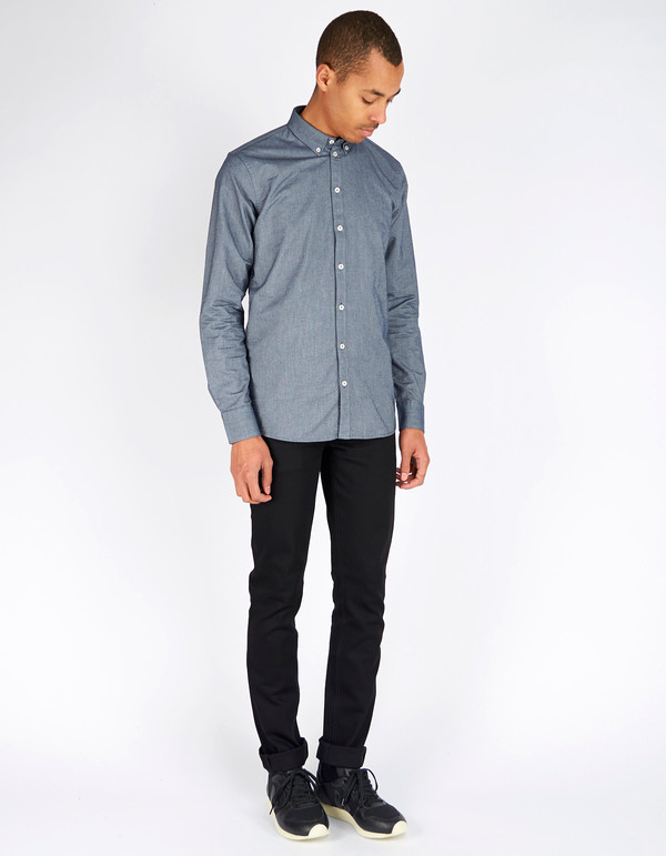 Minimum Chris Shirt Light Navy Minimum Chris Shirt Light Navy