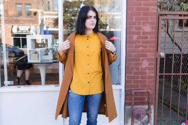 Ali Golden Notch Jacket in Rust Ali Golden Notch Jacket in Rust