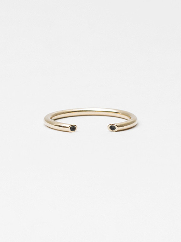 Still House Olva Ring Gold with Black Diamond Still House Olva Ring Gold with Black Diamond