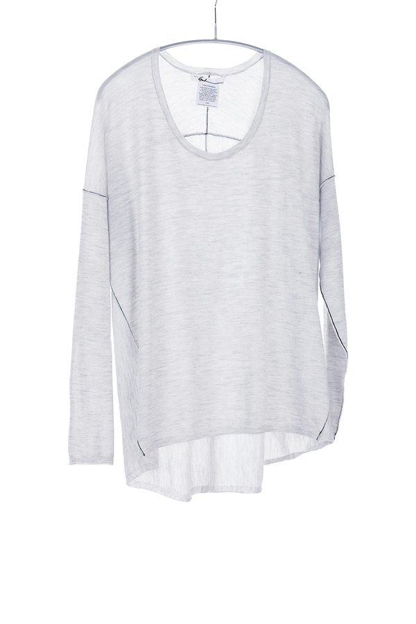 Paychi Guh Cashmere L/S Boxy Tee Dove Grey Paychi Guh Cashmere L/S Boxy Tee Dove Grey