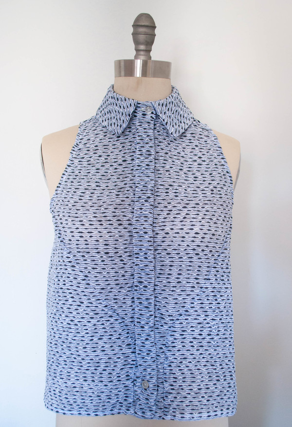 Devlyn van Loon Lilac Patterned Cross Back Tank Devlyn van Loon Lilac Patterned Cross Back Tank