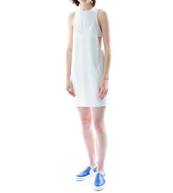 T By Alexander Wang - Poly Crepe Bra Strap Camisole Dress T By Alexander Wang - Poly Crepe Bra Strap Camisole Dress