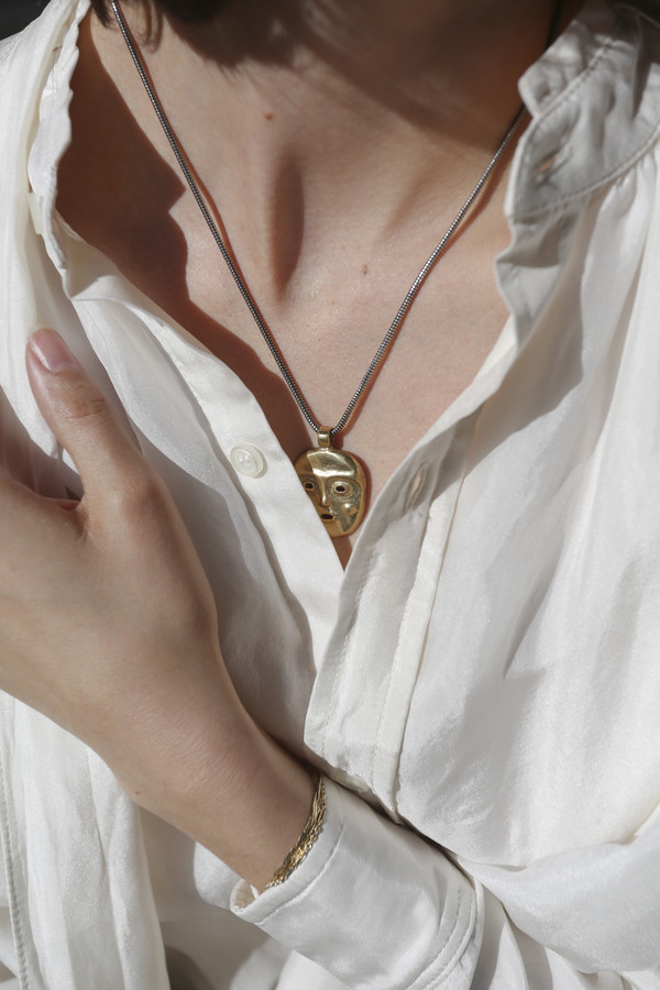 MONDO MONDO Ooga Booga Necklace in Brass MONDO MONDO Ooga Booga Necklace in Brass