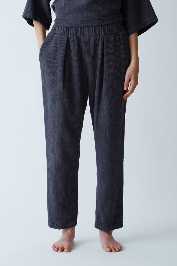 Black Crane Quilted Pant - Dark Black Crane Quilted Pant - Dark