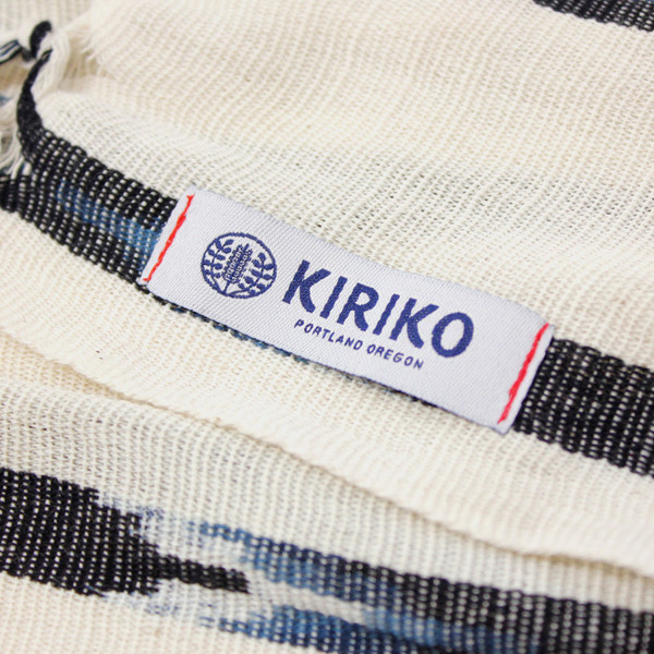 Kiriko Karu-Ori White & Black Scarf Kiriko Karu-Ori White & Black Scarf