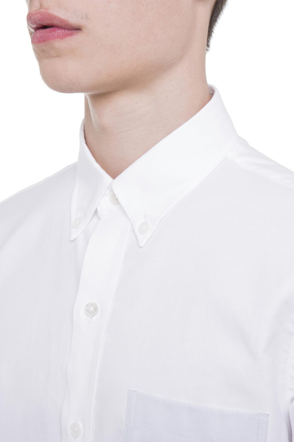 Men's Timo Weiland White Cut and Sew Shirt Men's Timo Weiland White Cut and Sew Shirt