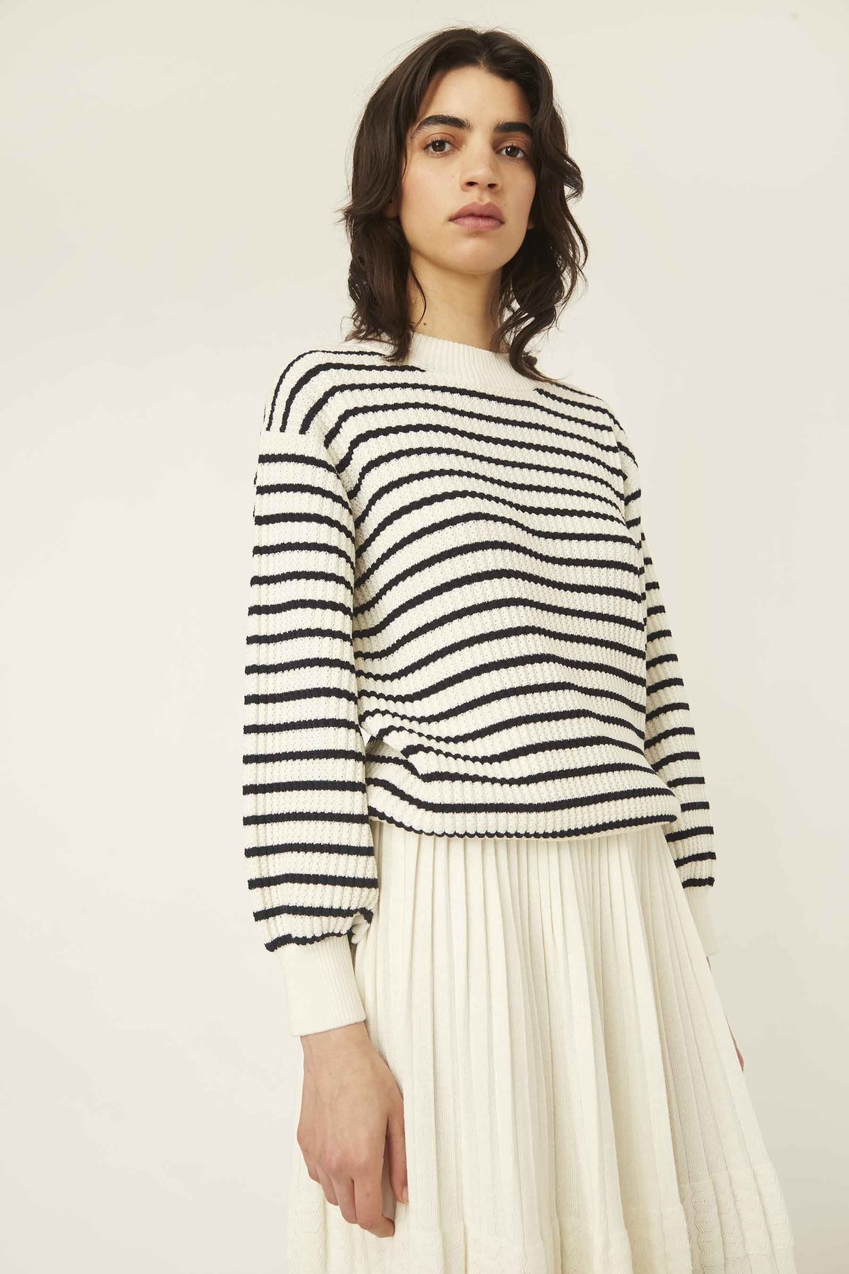 Molli Ondine Breton Sweater - Milk 