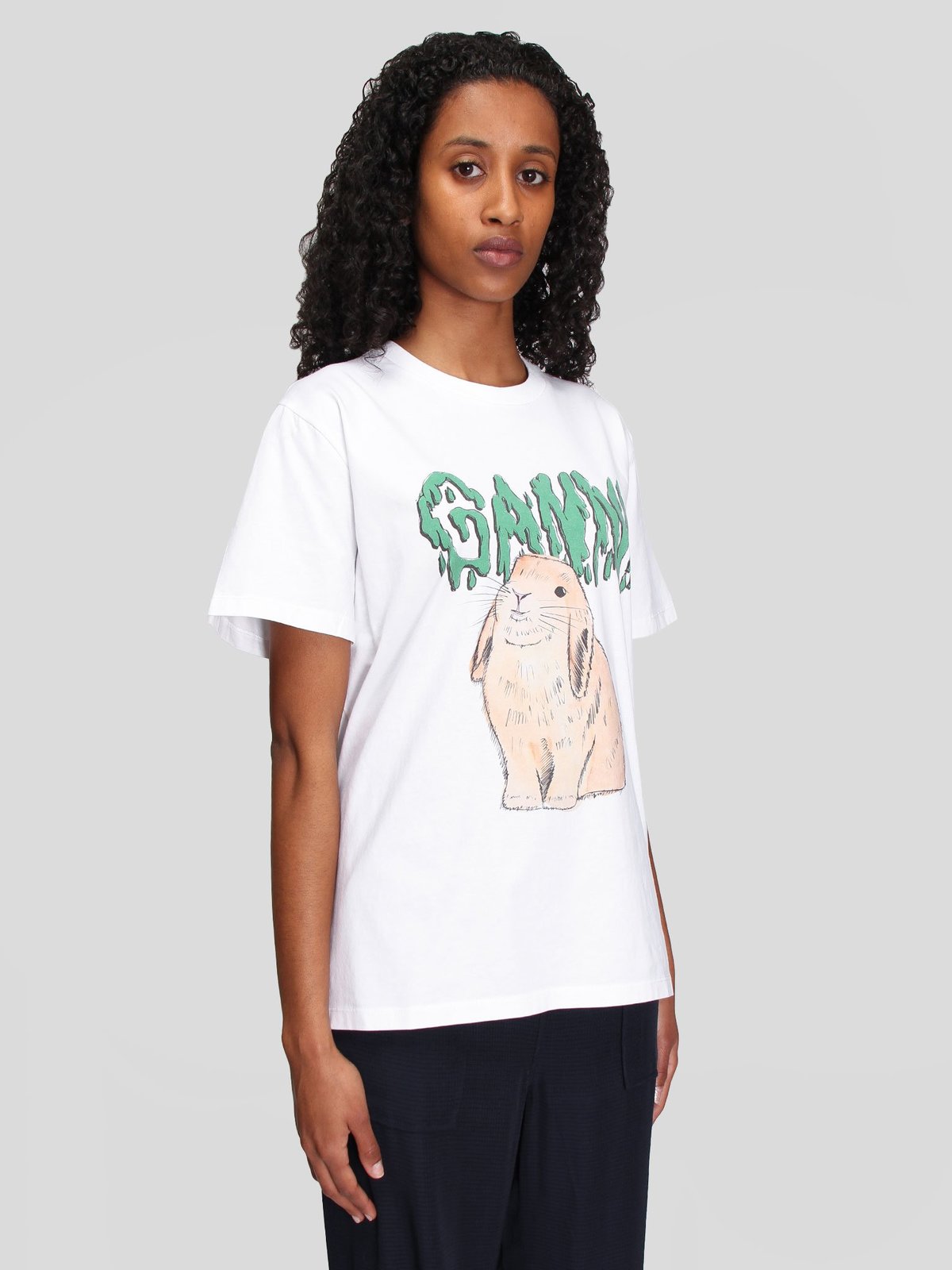 ganni bunny shirt