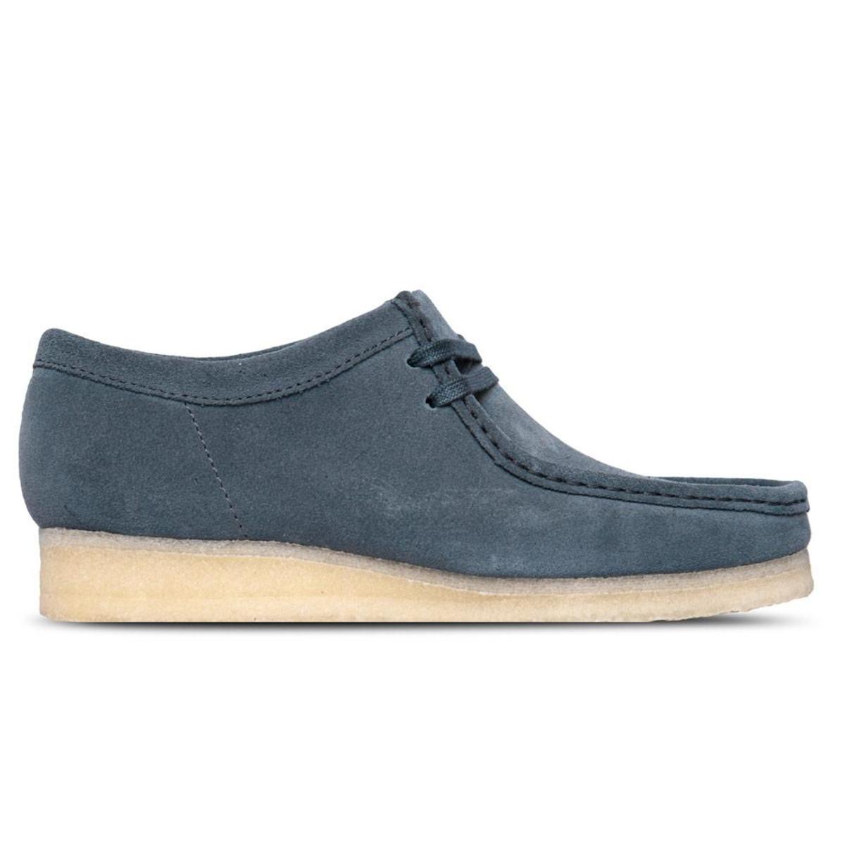 blue wallabee shoes