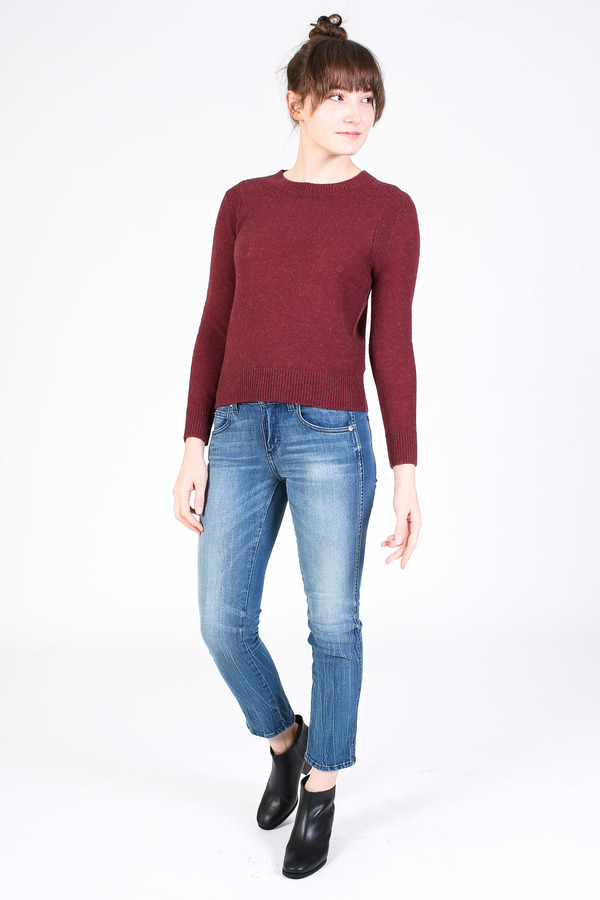 Steven Alan Chord sweater in burgundy Steven Alan Chord sweater in burgundy