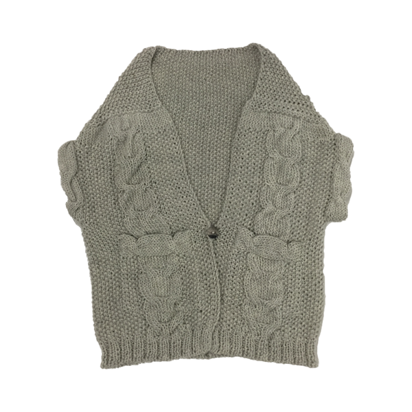 Study NY Hand Knit Vest - Oatmeal Alpaca Study NY Hand Knit Vest - Oatmeal Alpaca