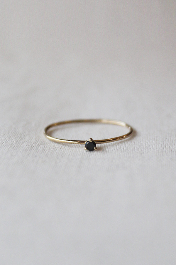 blanca monros gomez black diamond tiny solitaire ring blanca monros gomez black diamond tiny solitaire ring