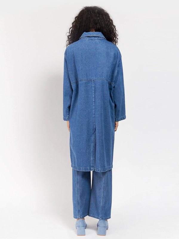 Unisex 69 Simple Coat Blue Unisex 69 Simple Coat Blue